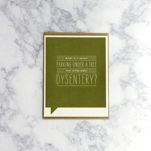 Dysentery Get Well Card