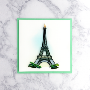 Eiffel Tower (Paris) Quilling Blank Card
