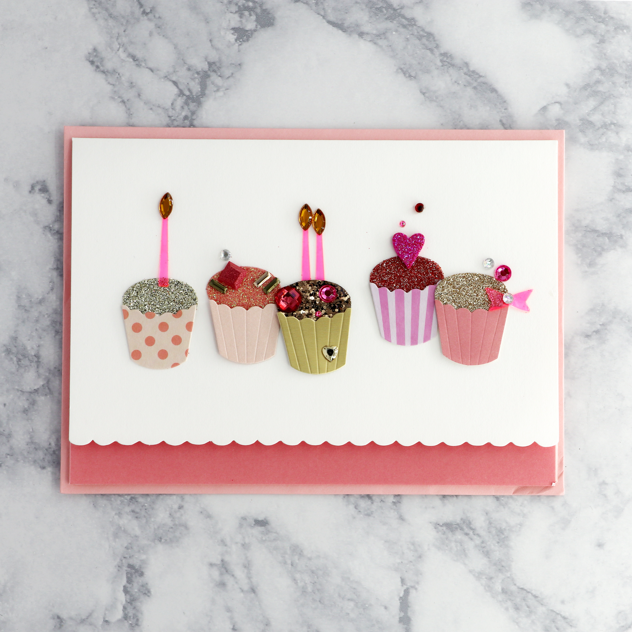 Fabulous Handmade Cupcakes Birthday Card