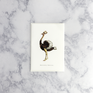 Fabulous Ostrich Friendship Card