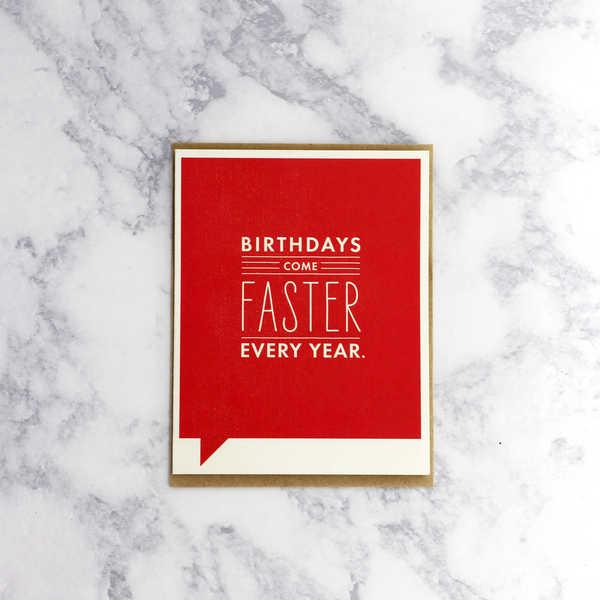 Faster Birthday Card
