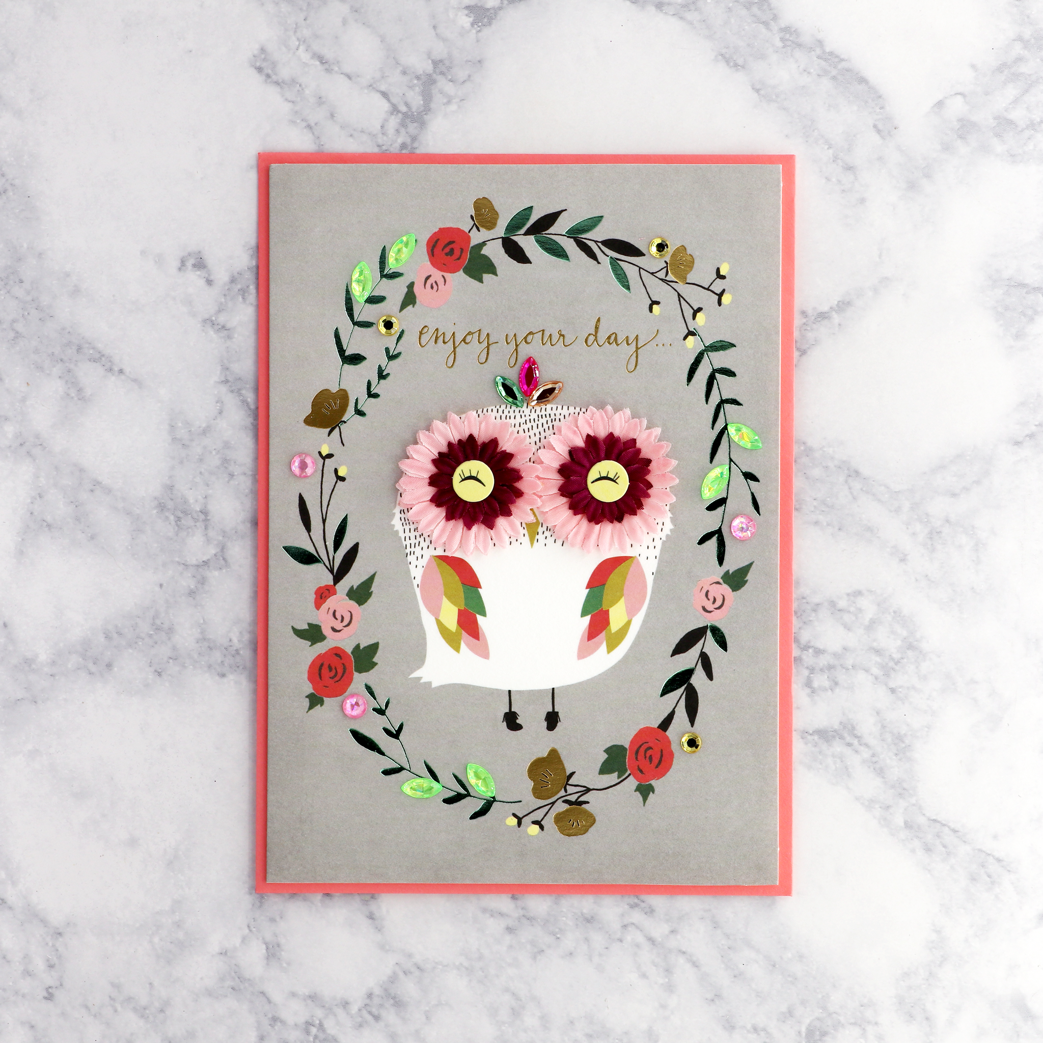 Femme Owl Birthday Card