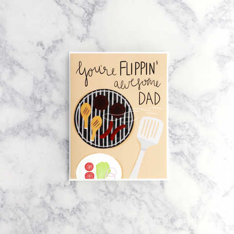 Flippin' Awesome Father's Day Card (Dad)
