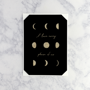 Flocking Moon Cycles Romance Card