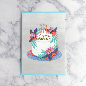 Floral Berries Birthday Card