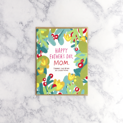 Floral Garden Father's Day Card (Mom)