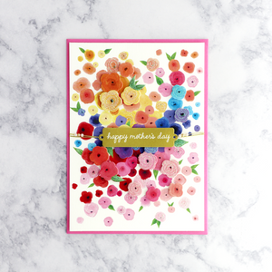 Flower Cascade Mother's Day Card (For Mom)