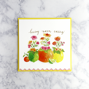 Flowers In Fruit Mother's Day Card