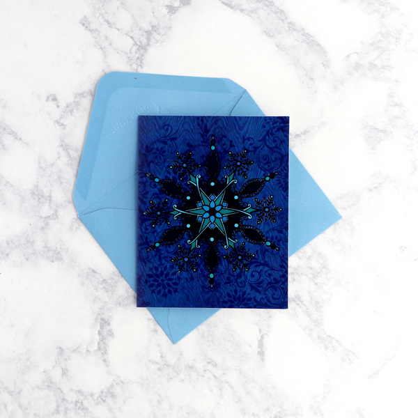 Foil Snowflake Holiday Boxed Cards (Set of 20)