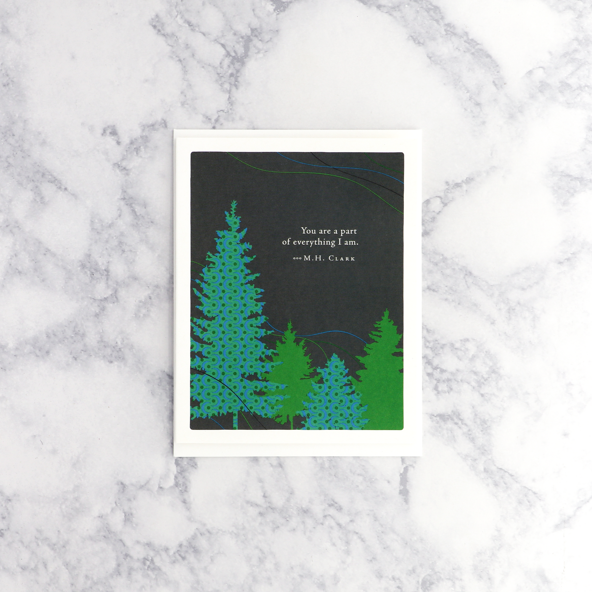 Forest Trees M.H. Clark Quote Father's Day Card