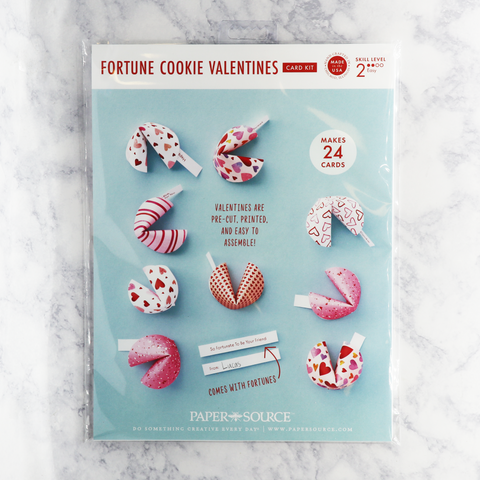 Fortune Cookie Valentines Card Kit