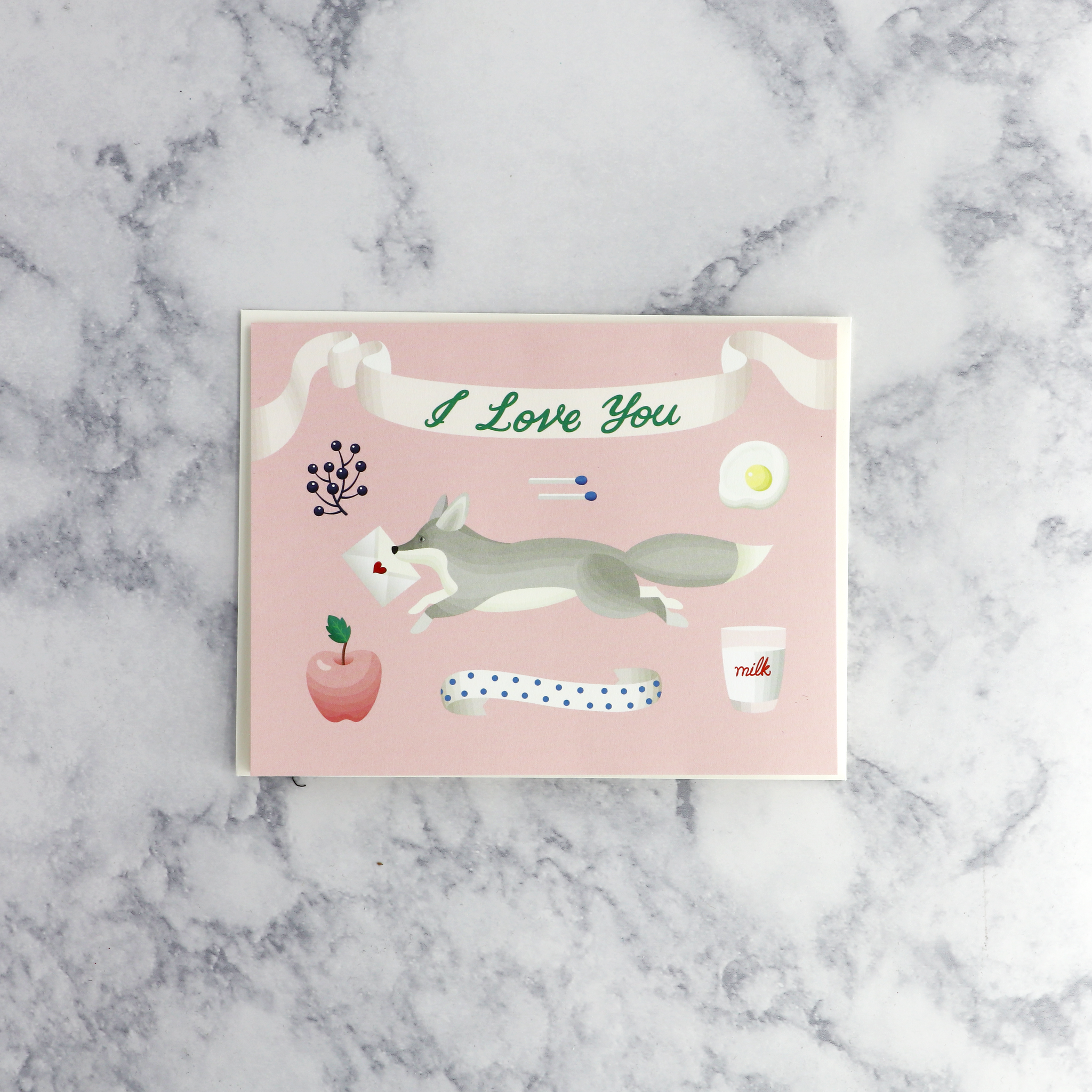 Fox "I Love You" Romance Card