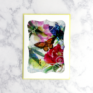 Acetate Window Garden & Butterflies Mother's Day Card