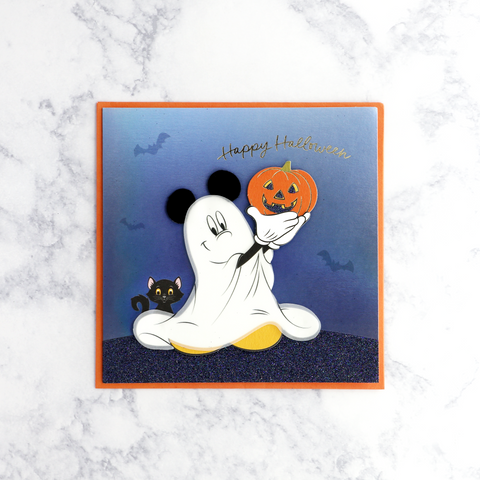 Ghost Mickey Halloween Card