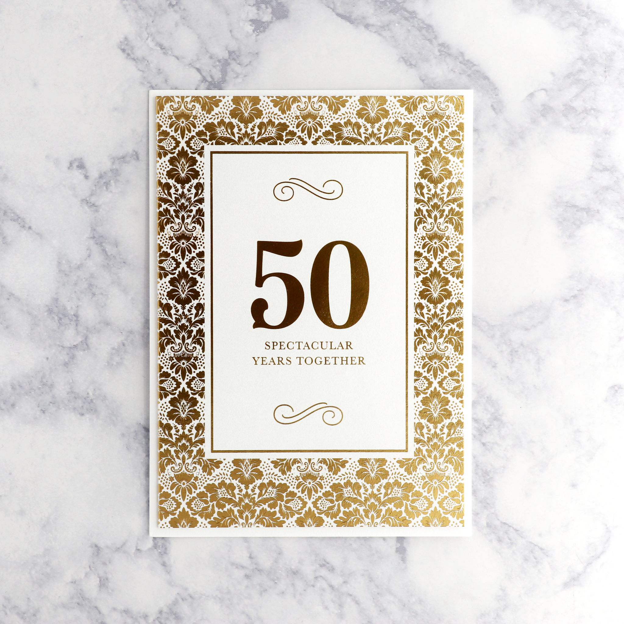 Gold Foil "Spectacular" 50th Anniversary Card