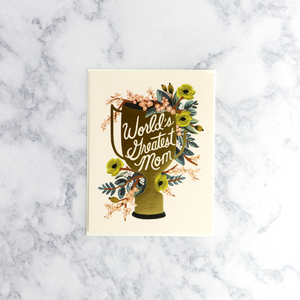 Gold Trophy Mother's Day Card (For Mom)