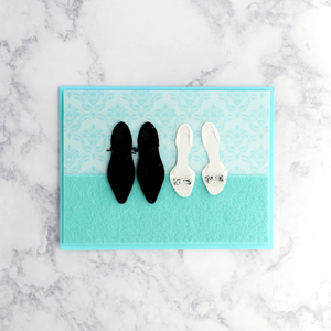 Handmade Bride & Groom Shoes Wedding Card