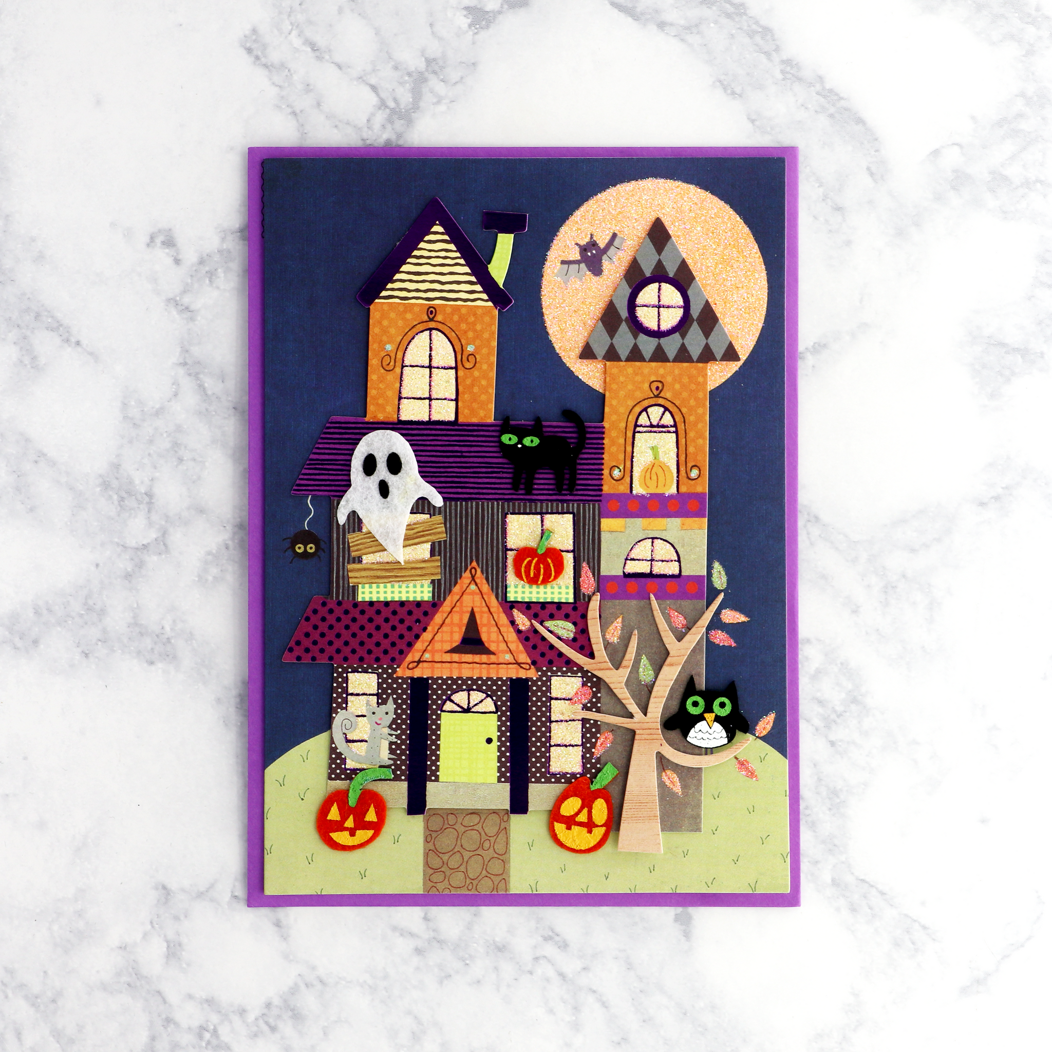 Handmade Haunted Mansion Halloween Card