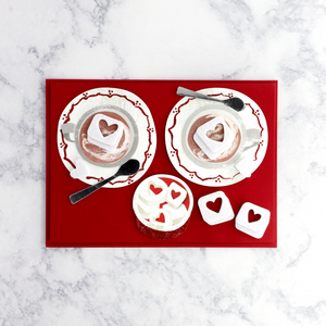 Handmade Heart Marshmallows Valentine's Day Card