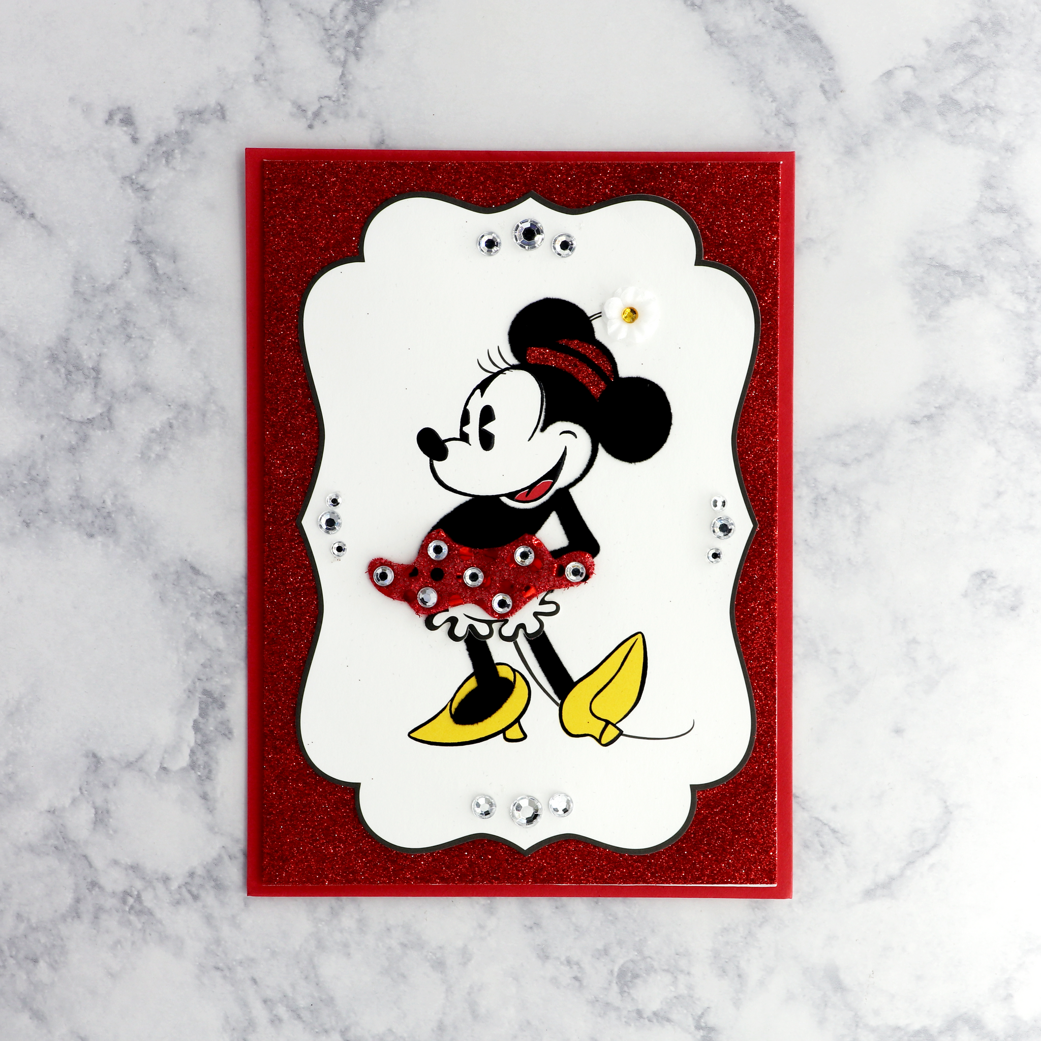 Handmade Minnie Mouse Birthday Card