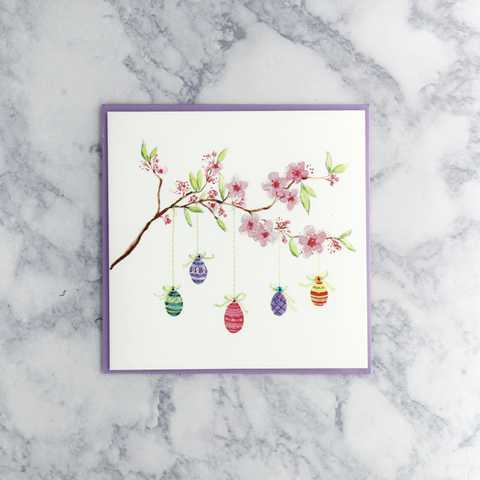 Hanging Eggs Easter Card