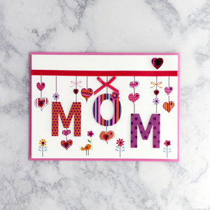 Hanging Lettering Mother's Day Card (For Mom)