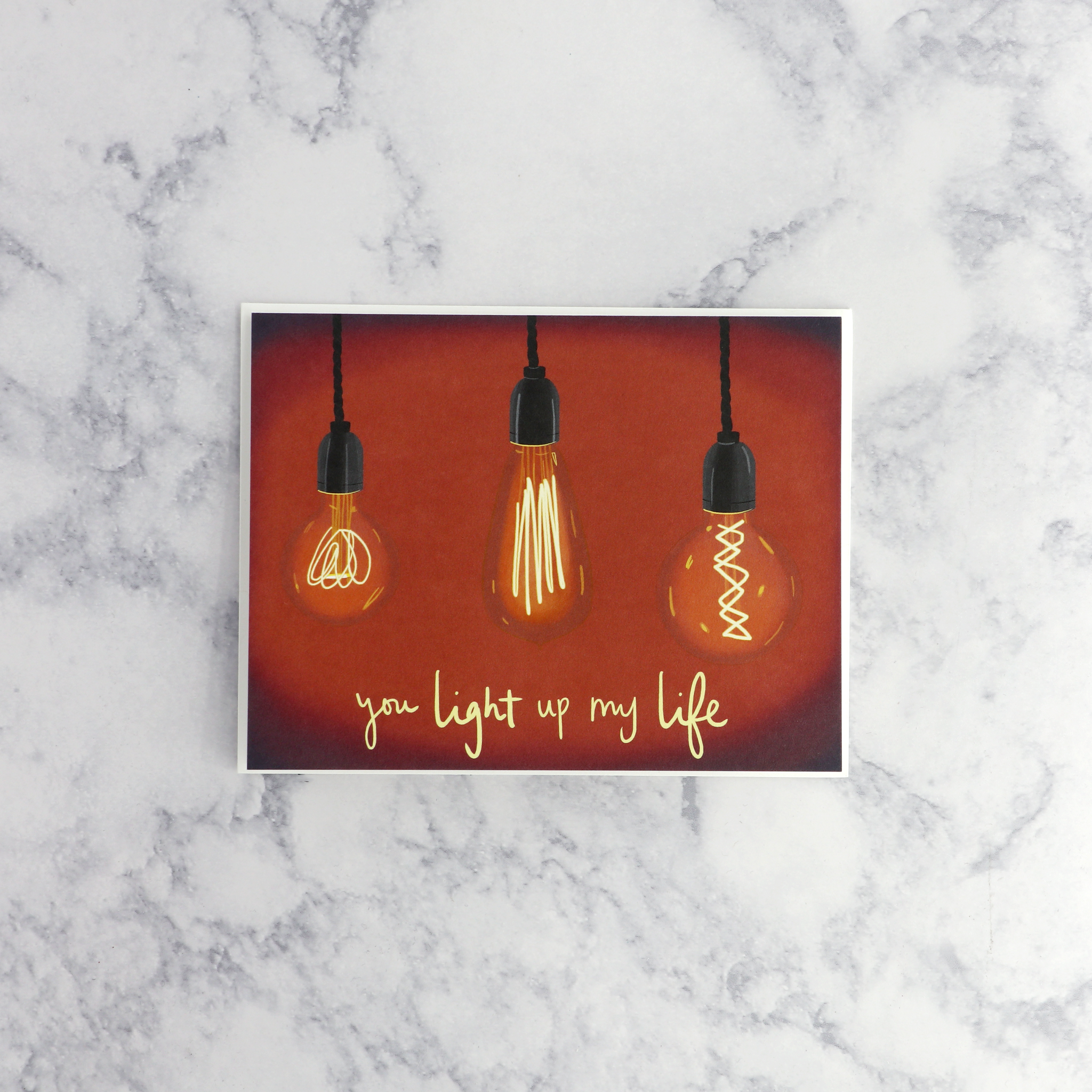 Hanging Lights Romance Card