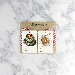 Heart Coffee & Toast Gift Tags (Set of 10)