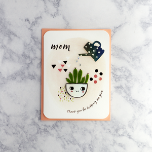 "Helping Me Grow" Mother's Day Card (For Mom)
