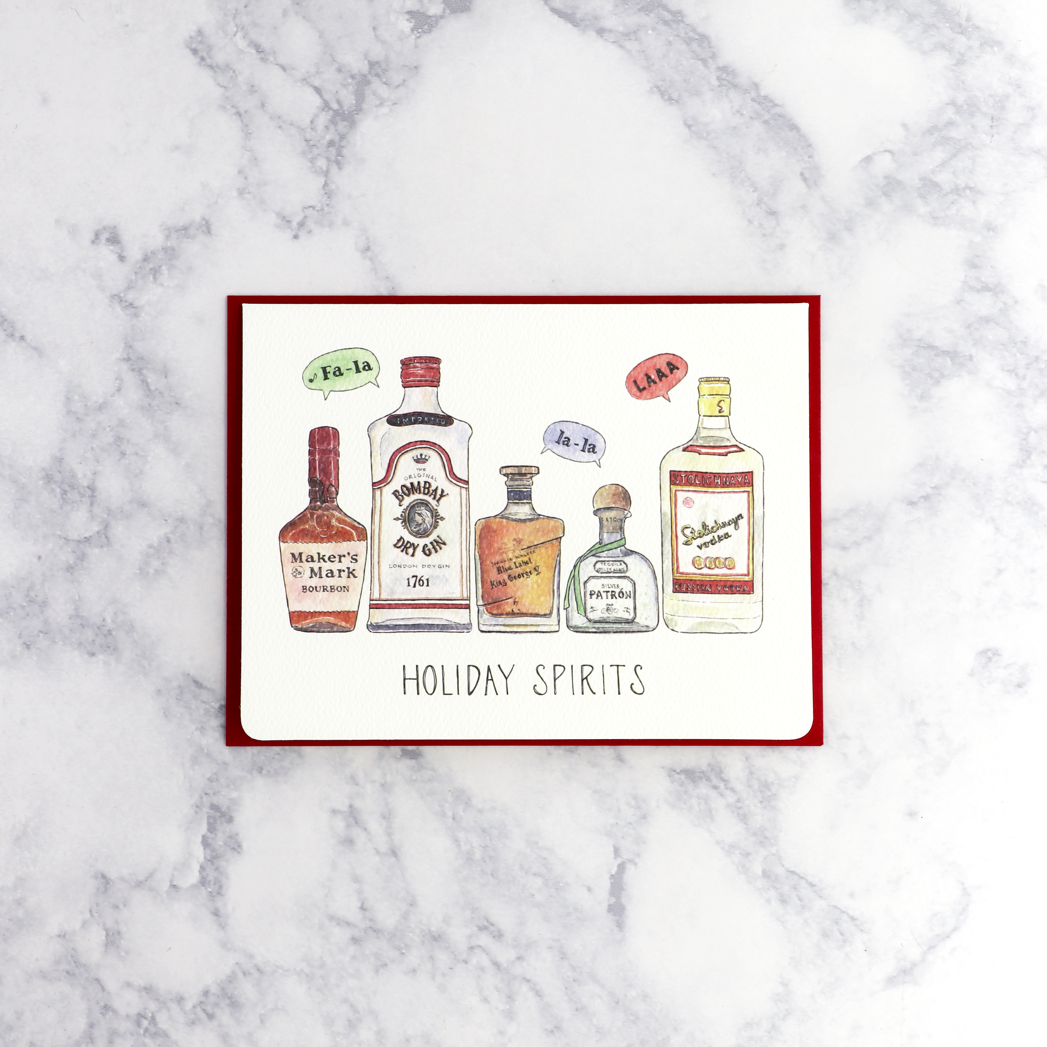 Holiday Spirits Holiday Card