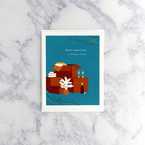 "Home at Last..." Thomas Hood Quote New Home Card