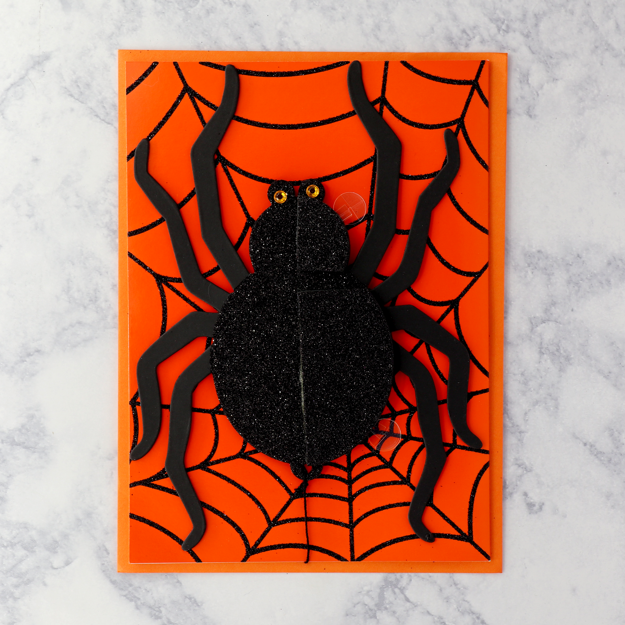 Honeycomb Spider Halloween Card