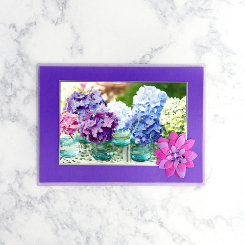 Hydrangeas In Vases Mother's Day Card