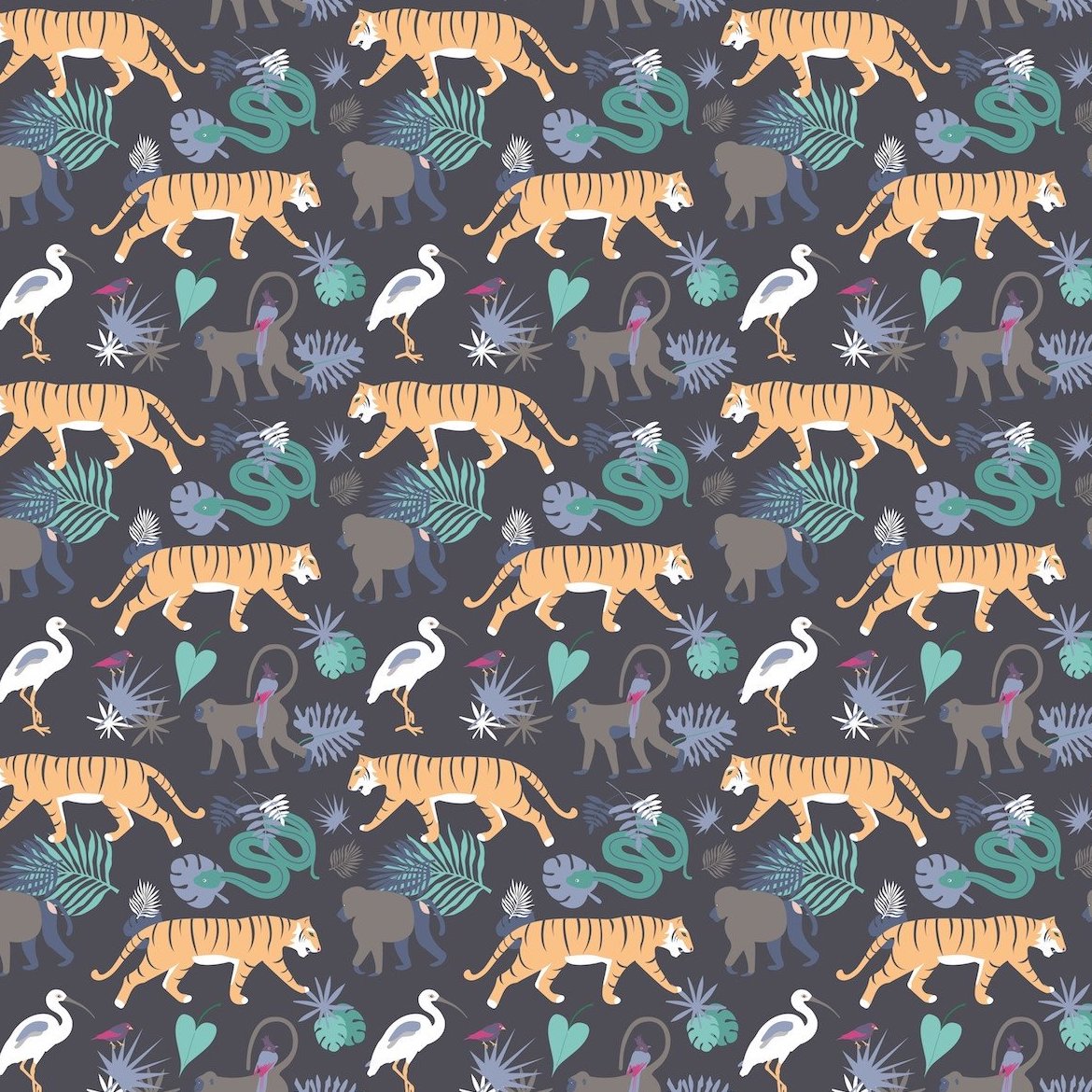 Jungle Flat Wrap (Set of 3 Sheets)