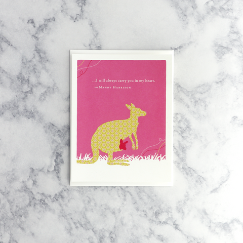 Kangaroo Mandy Harrison Quote Mother's Day Card