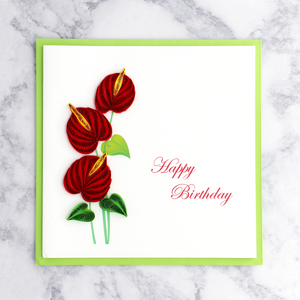 Laceleaf Quilling Birthday Card