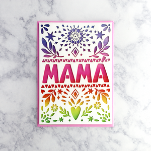 Lasercut Mama Mother's Day Card (For Mom)
