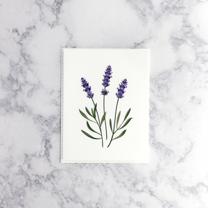 Lavender Scented Blank Card