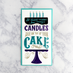 Lettering Cake Birthday Card