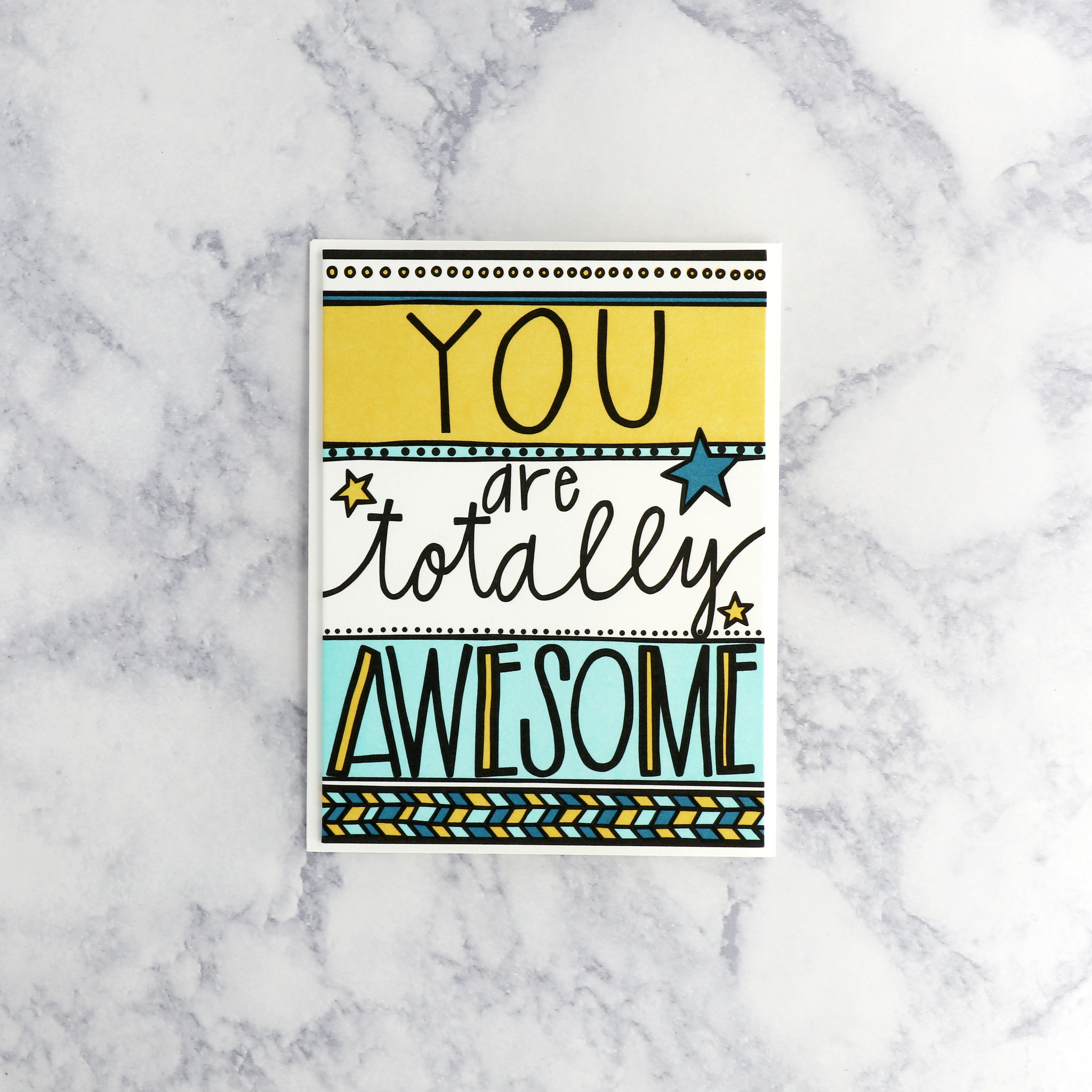 Letterpress “You Are Totally Awesome" Admin. Day Card