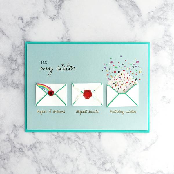 Little Notes Birthday Card (For Sister)