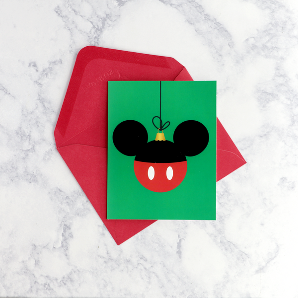 Mickey Mouse Ornament Holiday Boxed Cards (Set of 20)