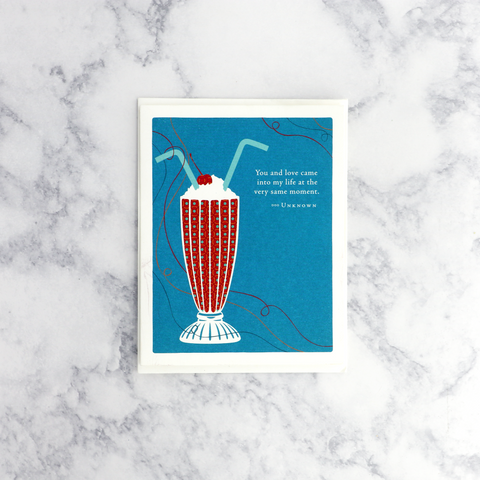 Milkshake Anniversary Card