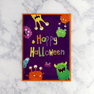 Monster Match Halloween Card