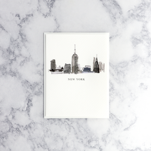 New York Skyline Blank Card