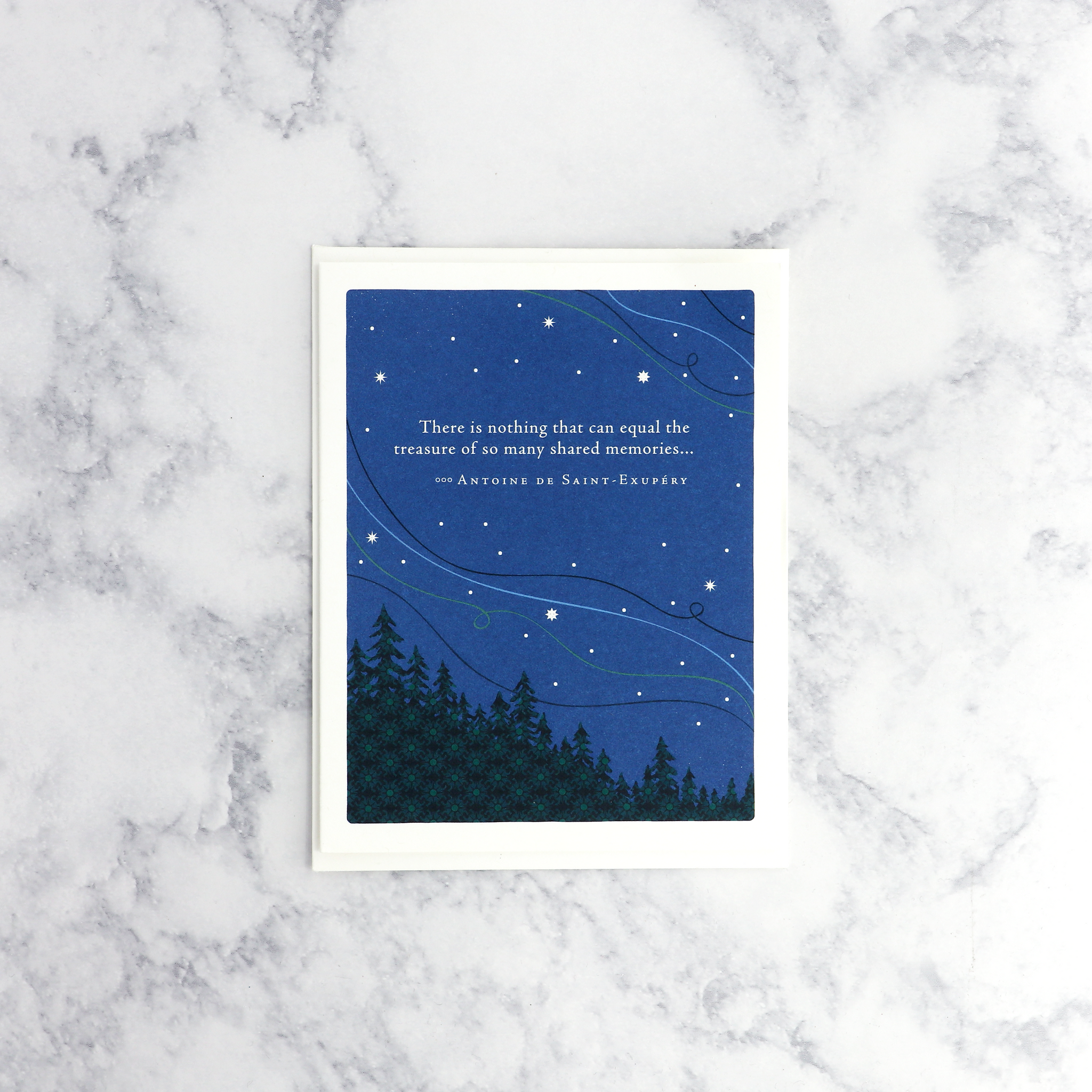 Night Sky Antoine De Saint-Exupéry Sympathy Card