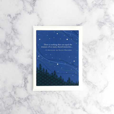 Night Sky Antoine De Saint-Exupéry Sympathy Card