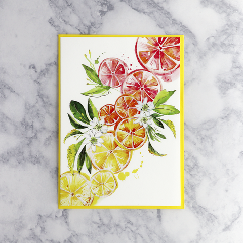 Ombré Fruit Blank Card