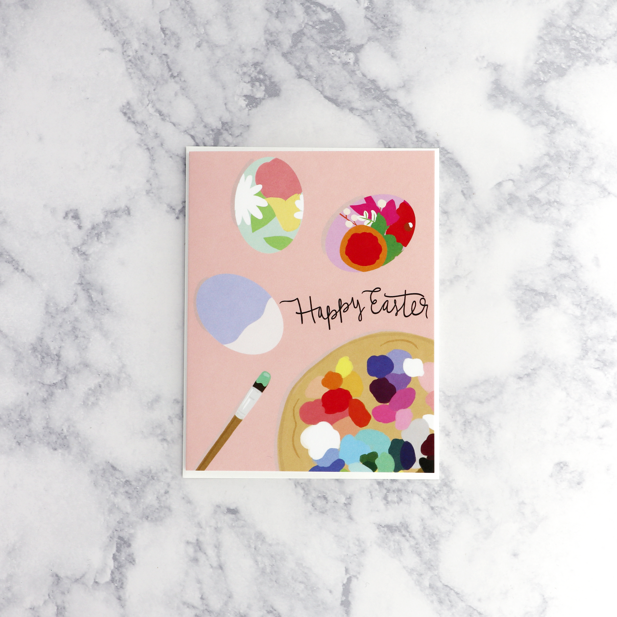 Painted Eggs Easter Card