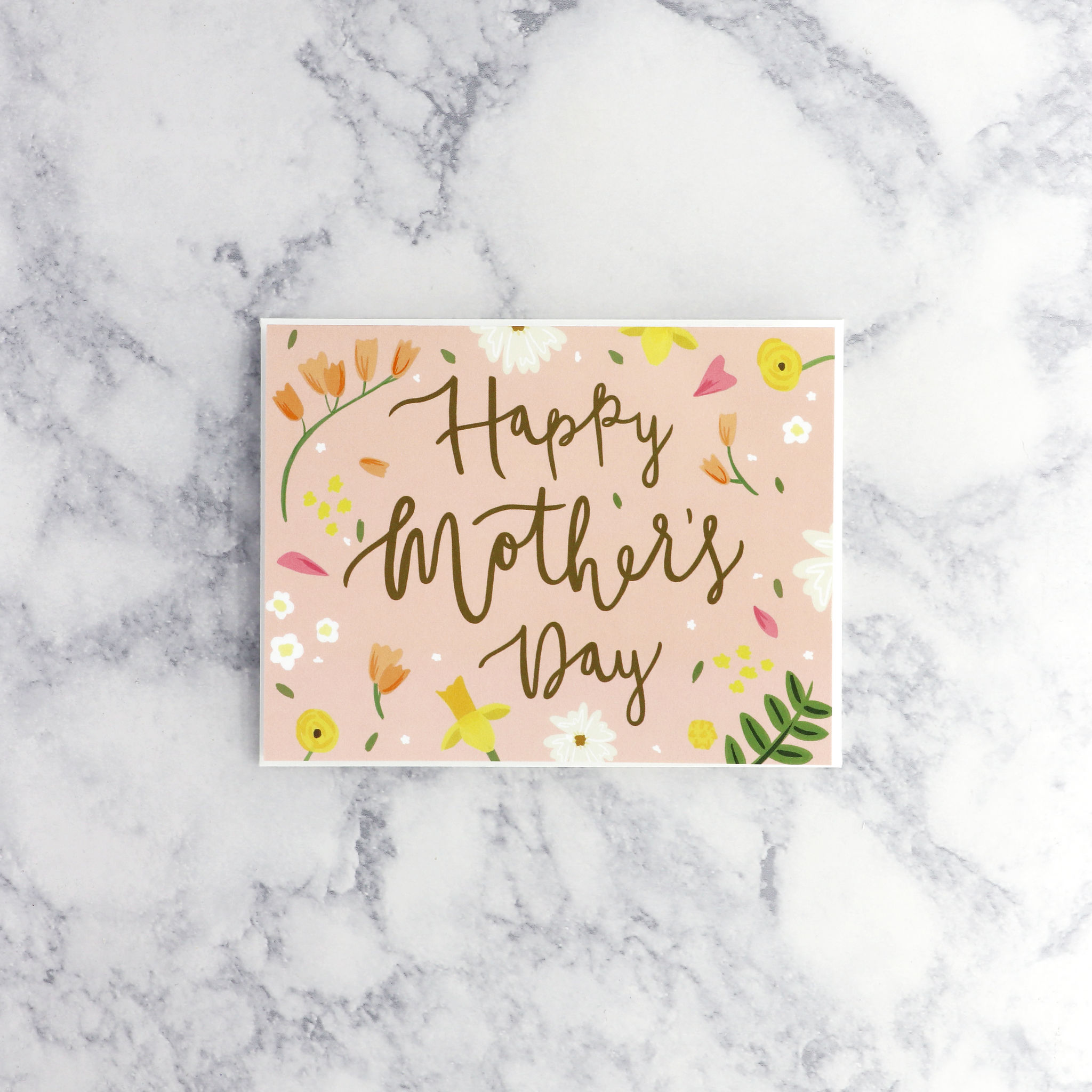Peach Mother's Day Card